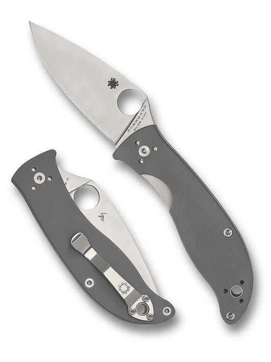 Spyderco Polestar Grey G10 PlainEdge