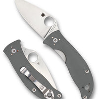 Spyderco Alcyone Grey G10 PlainEdge