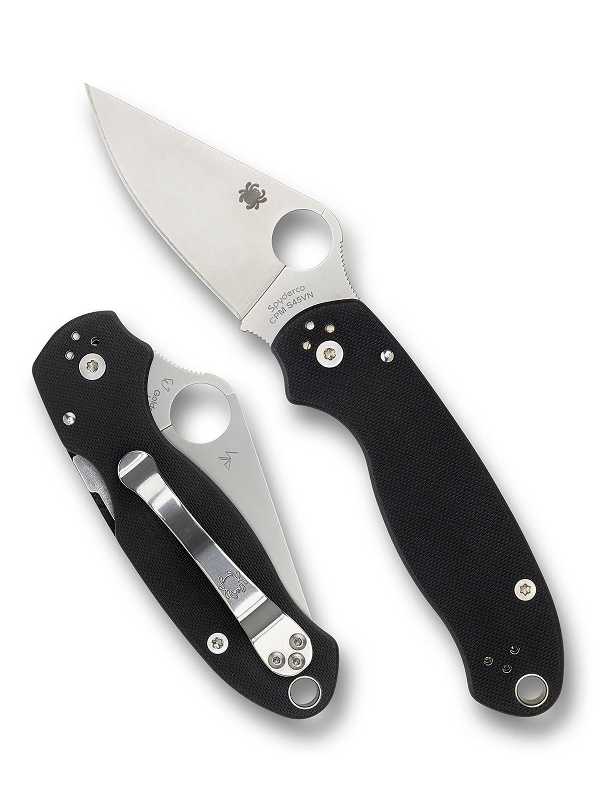 Spyderco Para 3 Black G10 PlainEdge