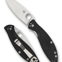 Spyderco Astute Black G10 PlainEdge