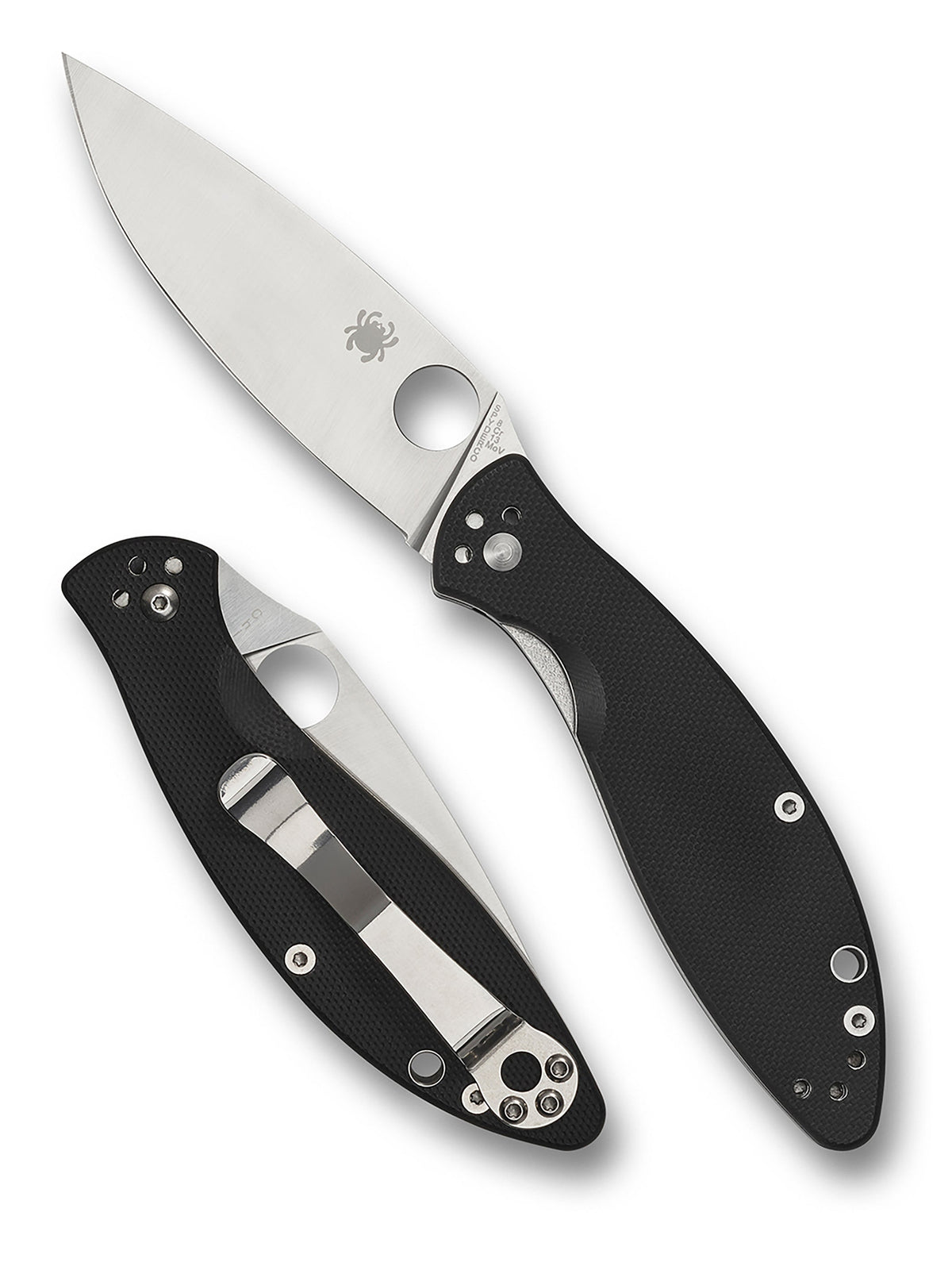 Spyderco Astute Black G10 PlainEdge