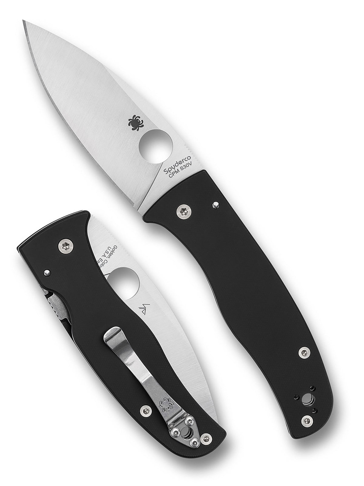 Spyderco Bodacious Black G10 PlainEdge