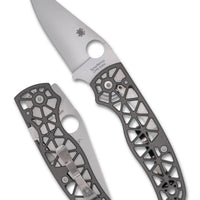 Spyderco Edgerati Grey Aluminium PlainEdge