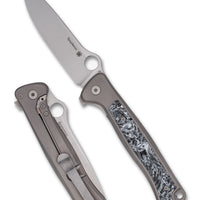 Spyderco Slym Grey Titanium M390