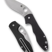 Spyderco Retract Black G10 PlainEdge