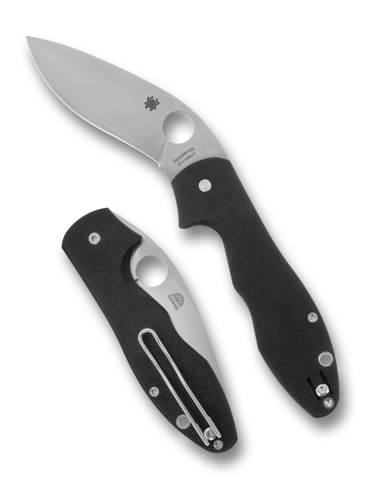 Spyderco Retract Black G10 PlainEdge