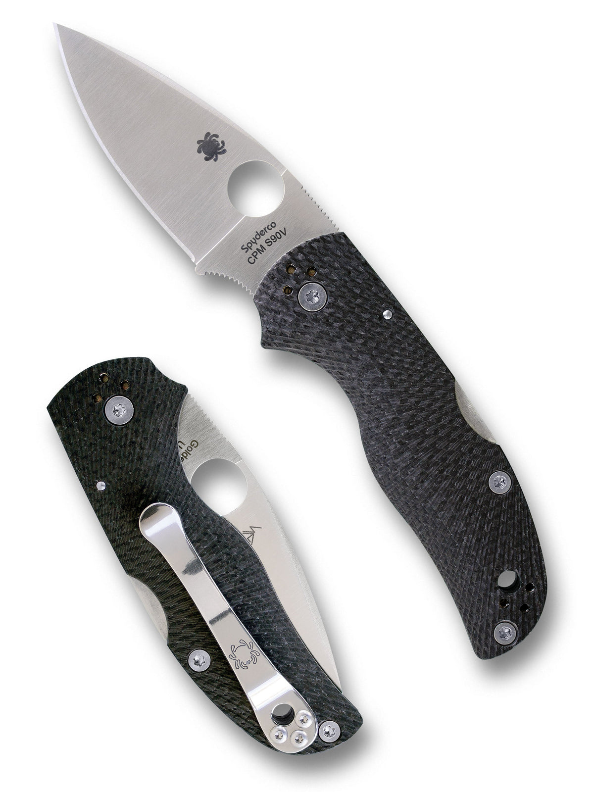 Spyderco Native 5 Fluted Carbon Fibre CPM S90V