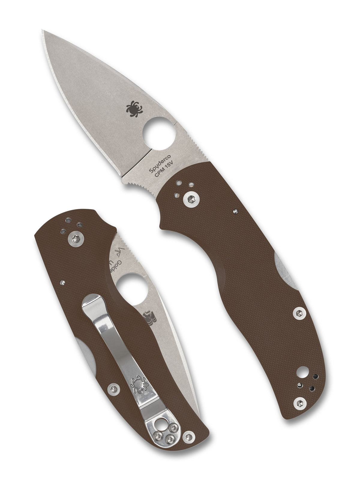 Spyderco Native 5 Brown G10 CPM 15V Sprint Run