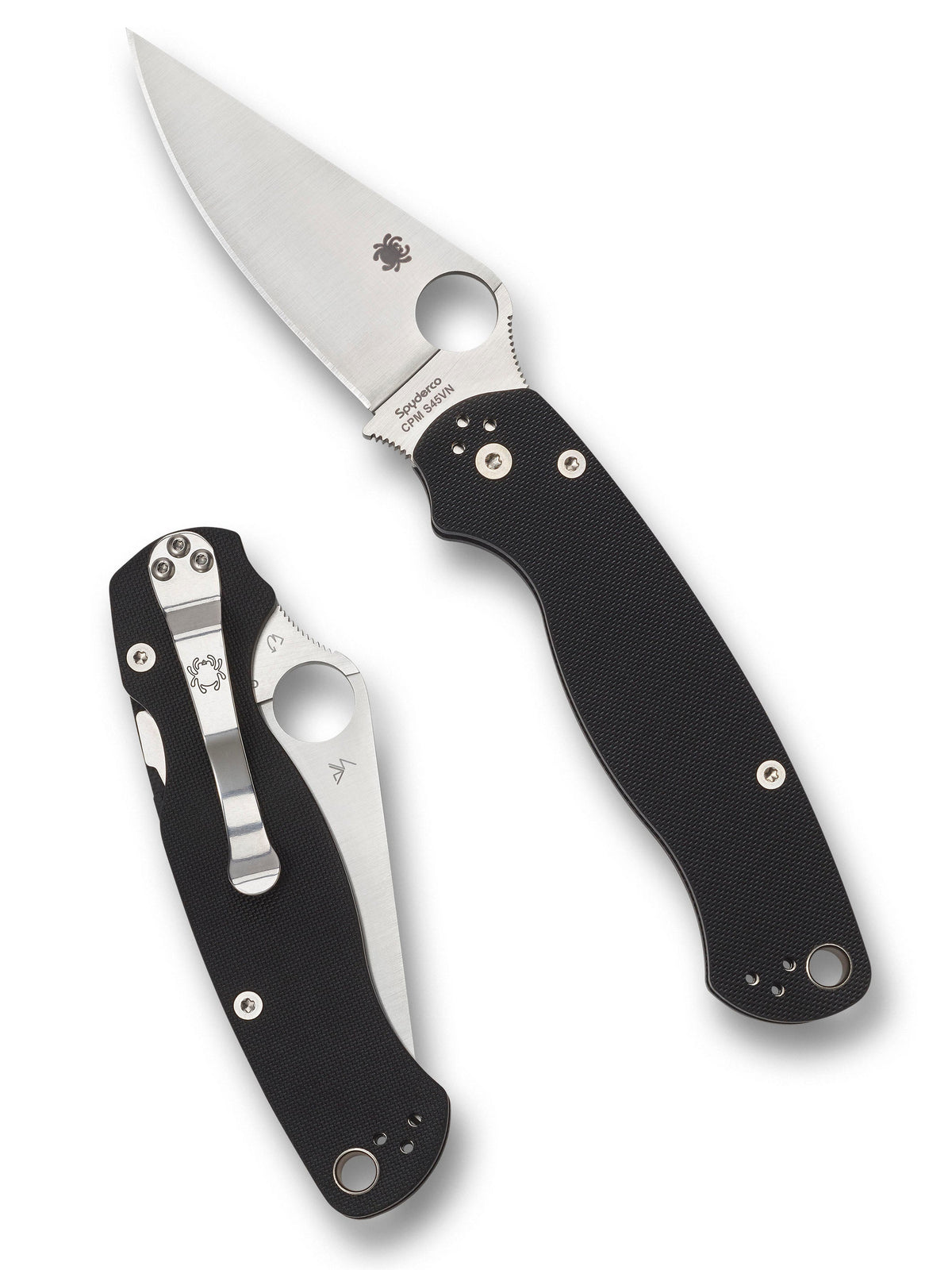 Spyderco Para Military 2 Black G10 PlainEdge