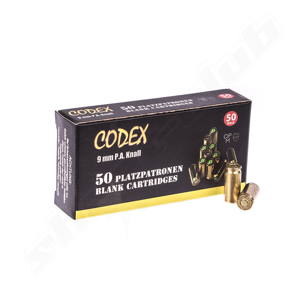 CODEX BLANK CARTRIDGES, 9MM P.A.K - 50's