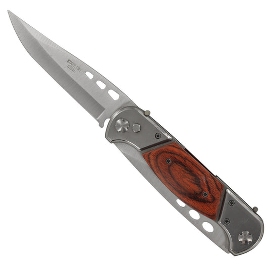 DUAL FOLDING PUSH BUTTON TACTICAL KNIFE - AA-8