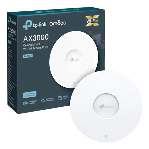 TP-Link Omada AX3000 ceiling-mount Wi-Fi 6 access point - representative EAP653 image