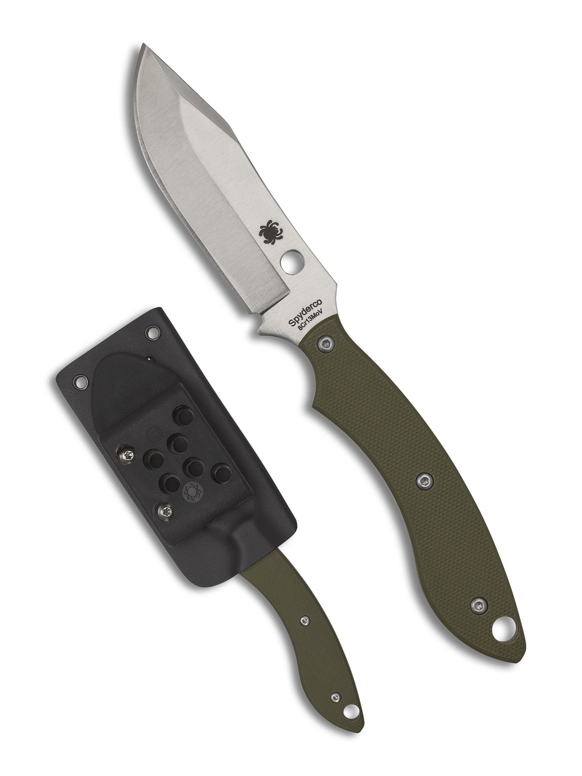 Spyderco Stok Bowie Fixed Blade OD Green G10