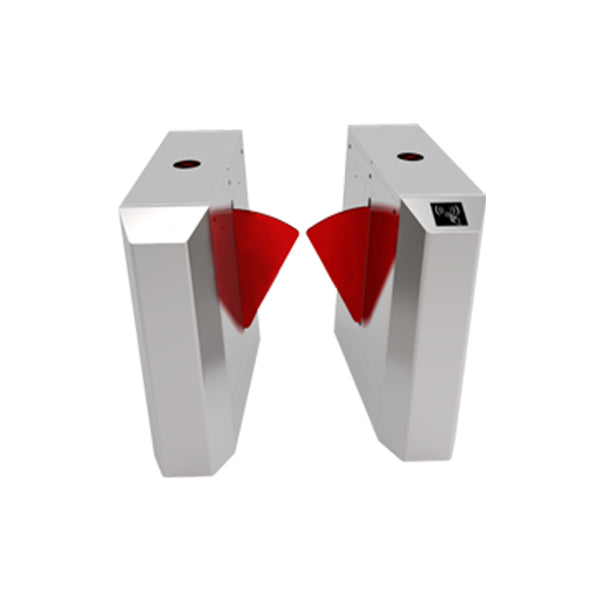 ZKTeco FBL1200 double-wing flap barrier - representative ZKTeco dual-wing flap-barrier image