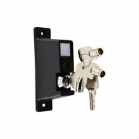 Electronic door lock with digital display and three security keys