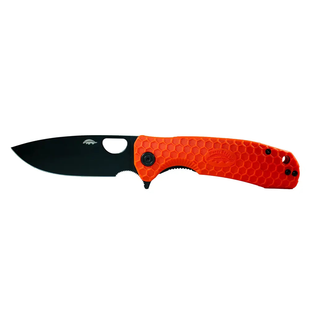 Honey Badger Large Drop Point Flipper Orange