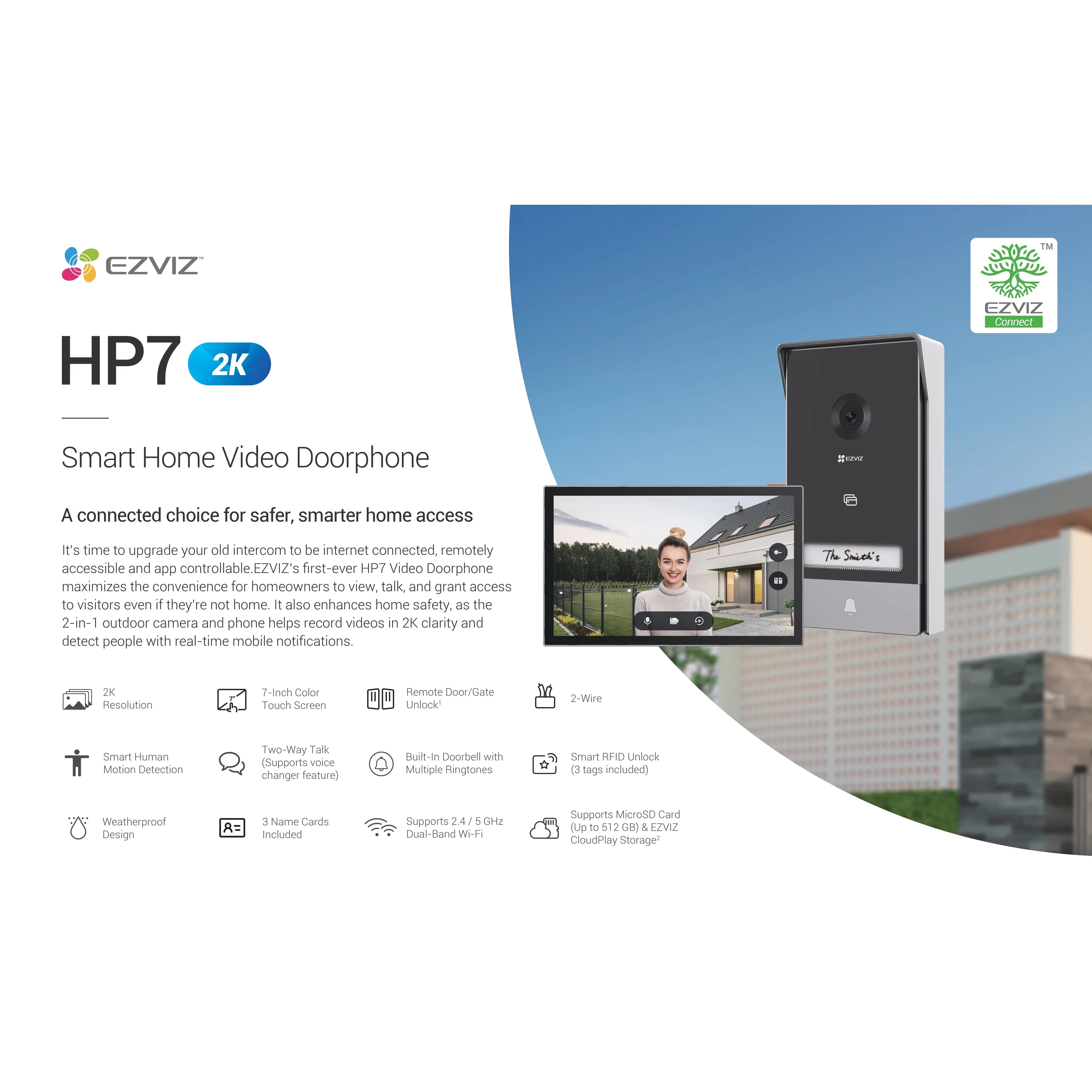 EZVIZ HP7 SMART VIDEO INTERCOM - 3MP - NeonSales {{ shop.shopifyCountryName }}