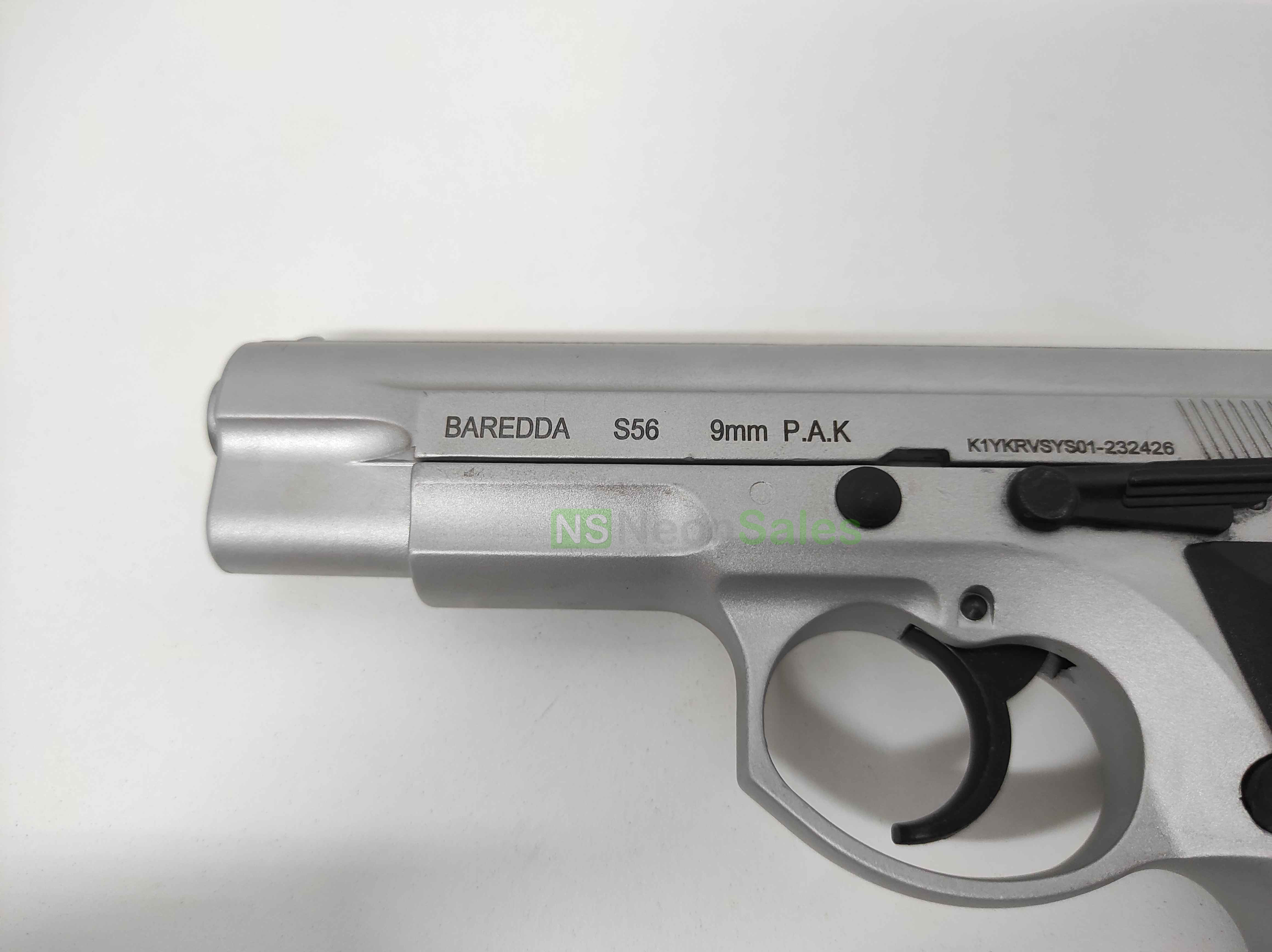 BAREDDA S56 BLANK GUN - MATTE CHROME