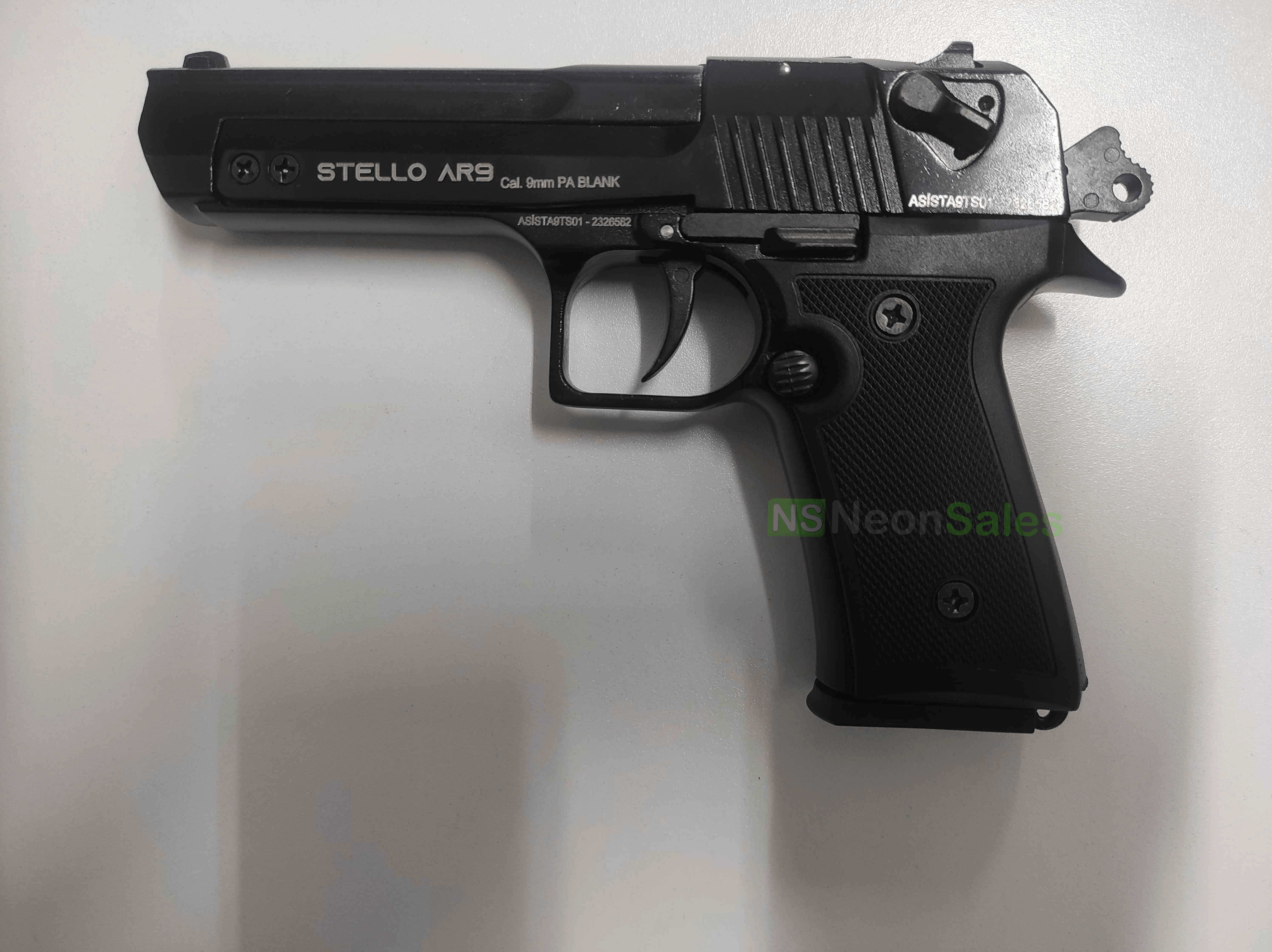 STELLO AR-9 BABY EAGLE BLANK GUN - BLACK
