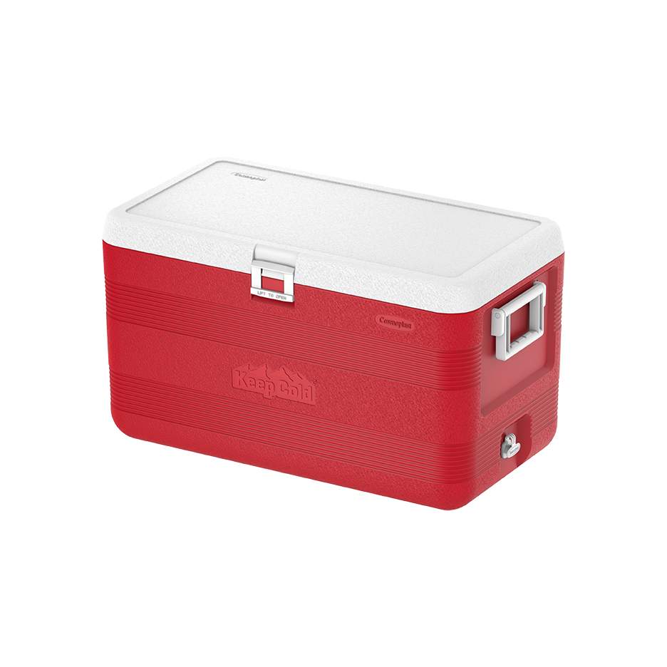Cosmoplast Deluxe 40L Cooler Box Red