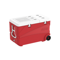 Cosmoplast Deluxe 102L Insulated Cooler Red