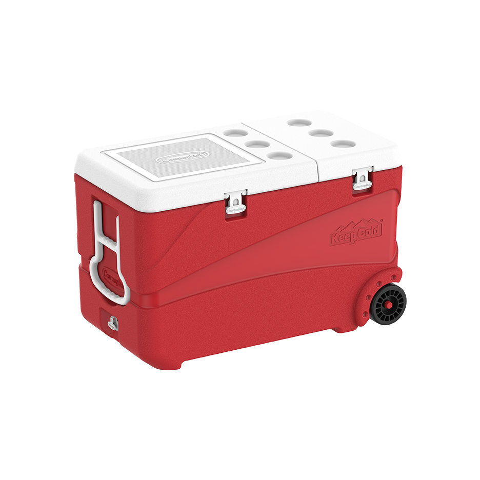 Cosmoplast Deluxe 102L Insulated Cooler Red