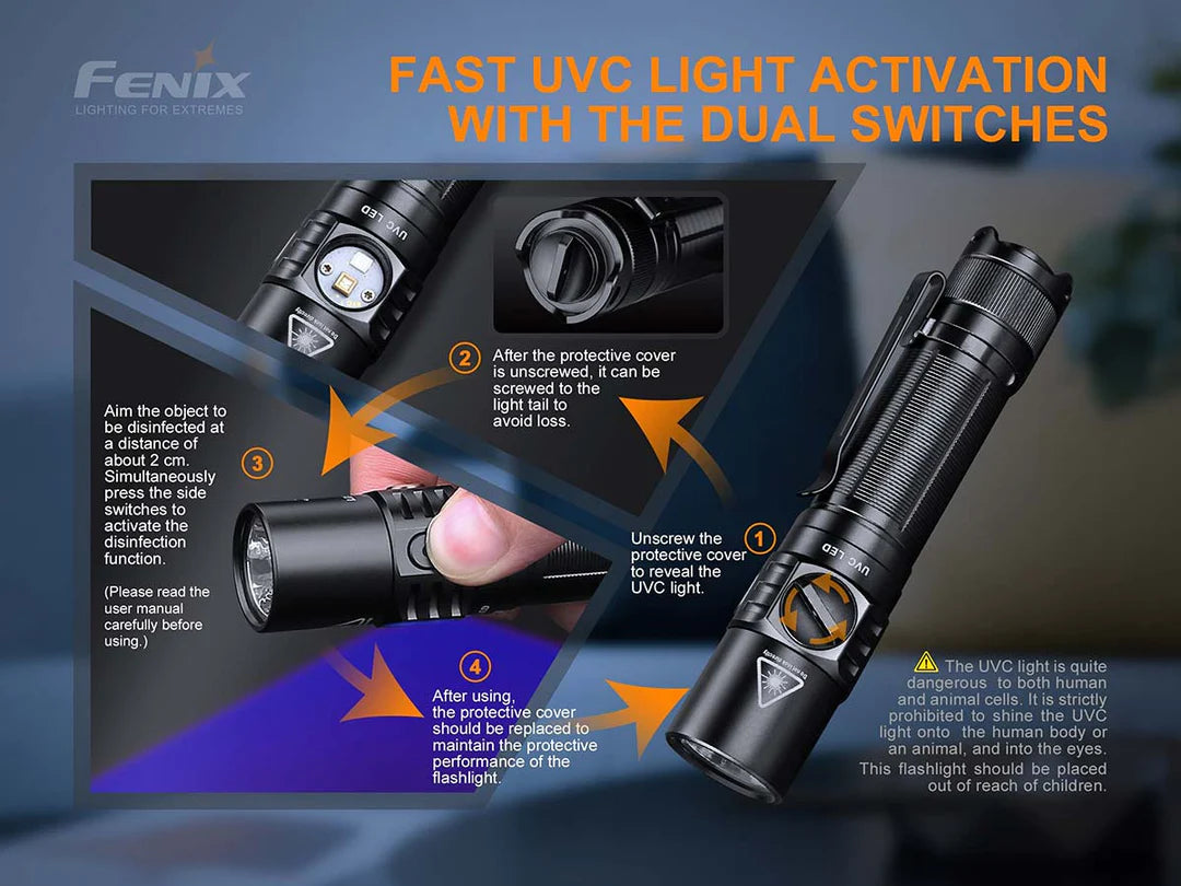 FENIX LD32 UVC LED FLASHLIGHT