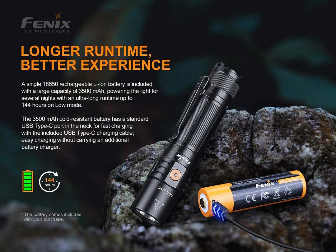 FENIX LD32 UVC LED FLASHLIGHT