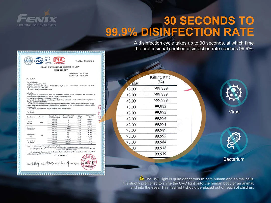 FENIX LD32 UVC LED FLASHLIGHT