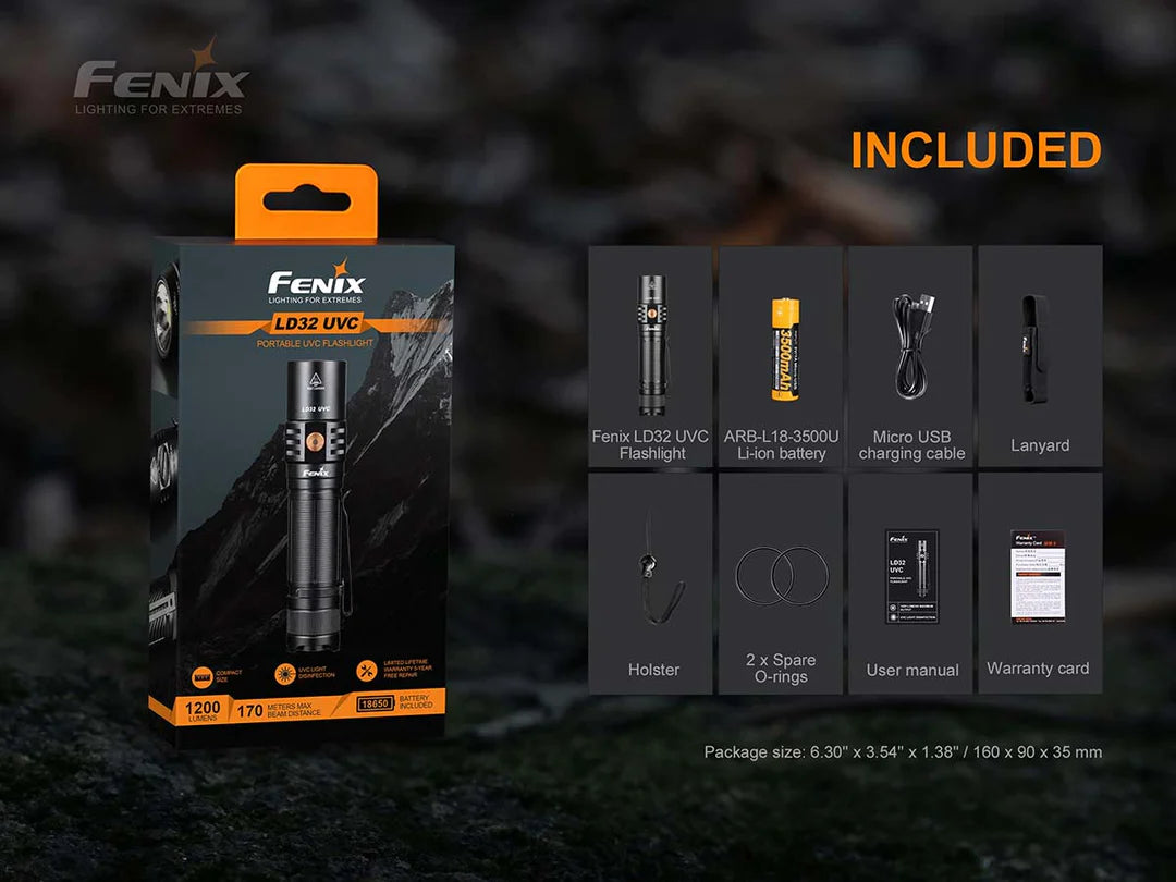 FENIX LD32 UVC LED FLASHLIGHT