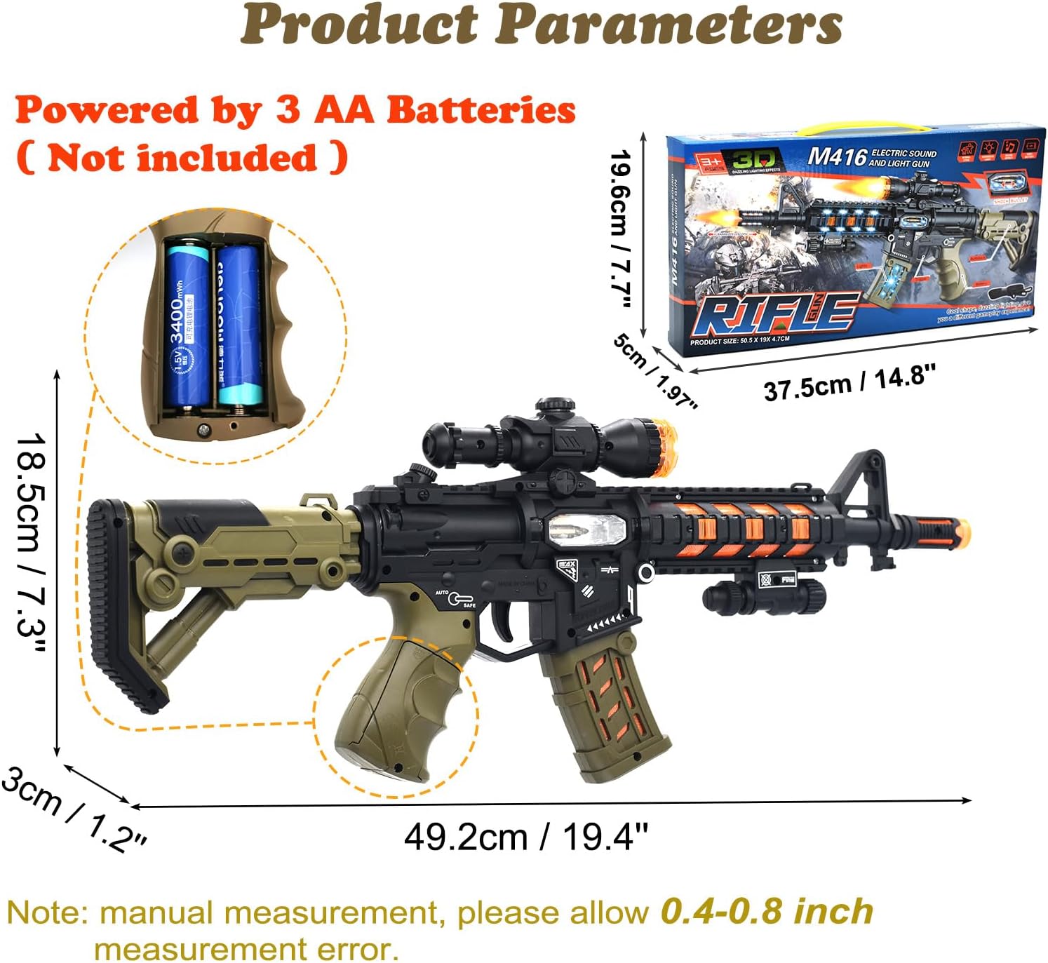 M416 ELECTRIC GEL BLASTER TOY GUN - SY-0001