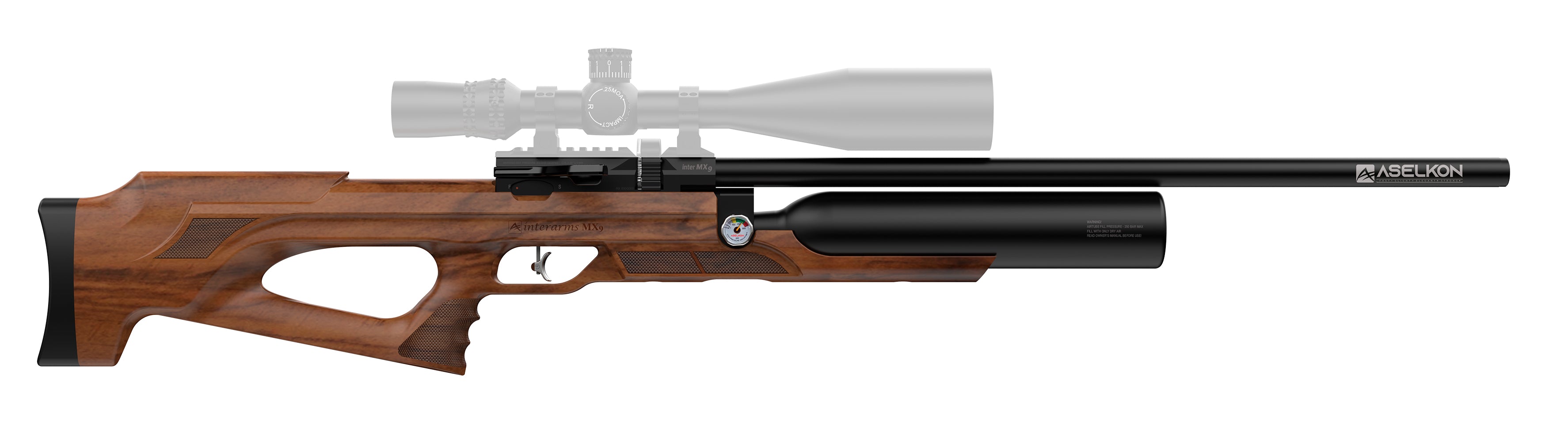 ASELKON MX9 REGULATED 500CC PCP SNIPER - .22