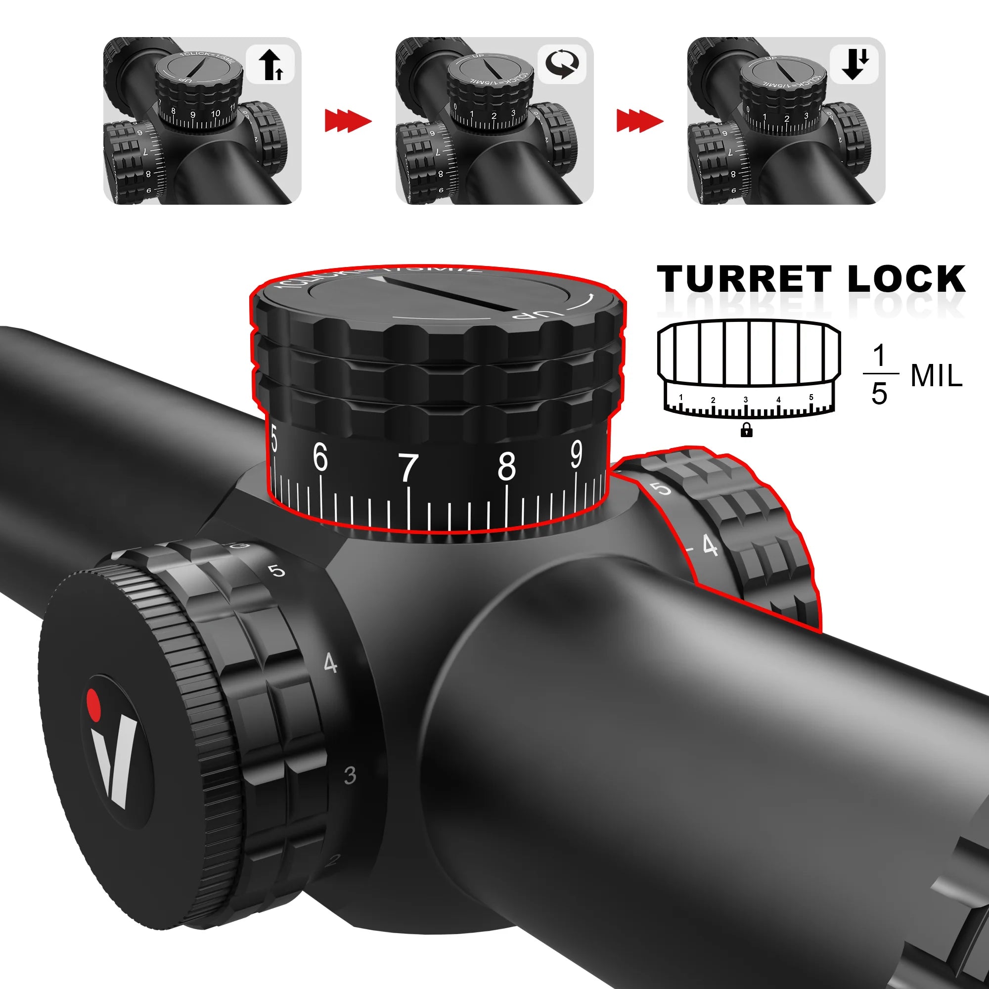 VECTOR OPTICS - S6 RIFLE SCOPE 1-6X24 SFP LPVO - NeonSales {{ shop.shopifyCountryName }}