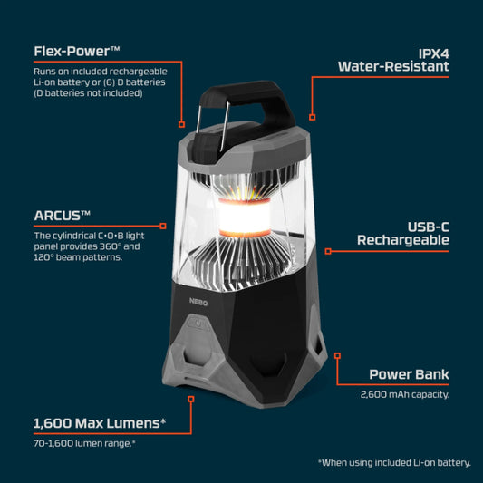 Nebo Galileo 1600 Flex Lantern (6 of 8)