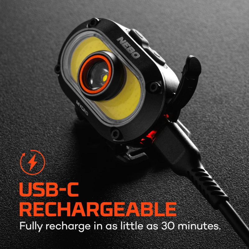 Nebo Mycro 550 Headlamp and Cap Light, Black (4 of 8)