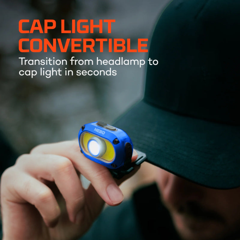 Nebo Mycro 550 Headlamp and Cap Light, Blue (3 of 8)