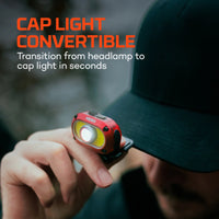 Nebo Mycro 550 Headlamp and Cap Light, Red (3 of 8)
