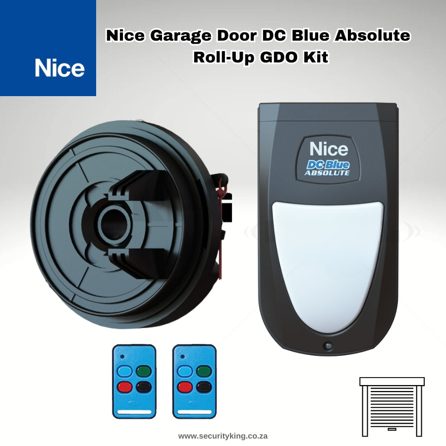 Nice DC Blue Absolute Econo roll-up garage door motor kit