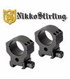 NIKKO STIRLING TAC-LOK RINGS, 30MM HIGH PICATINNY