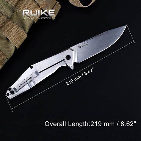 RUIKE KNIFE G10 BLACK FOLDING KNIFE D191-B