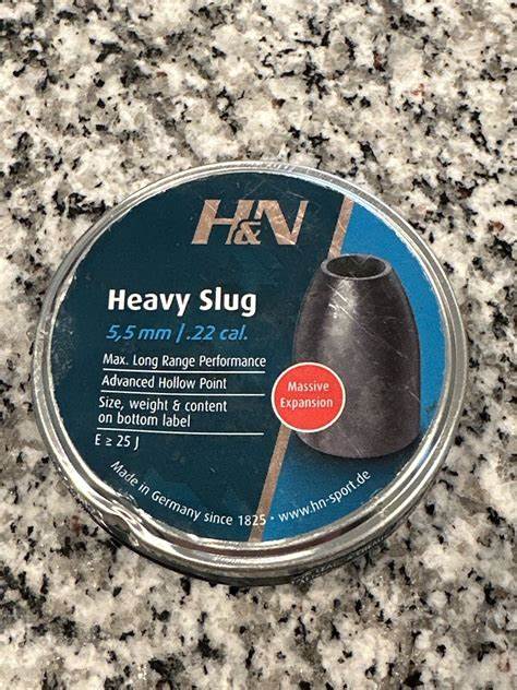 H&N SLUG HEAVY HP (34GR) .218 -150's