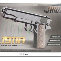 C1911A 6MM BB ALLOY MATERIAL AIRSOFT PISTOL - NeonSales {{ shop.shopifyCountryName }}