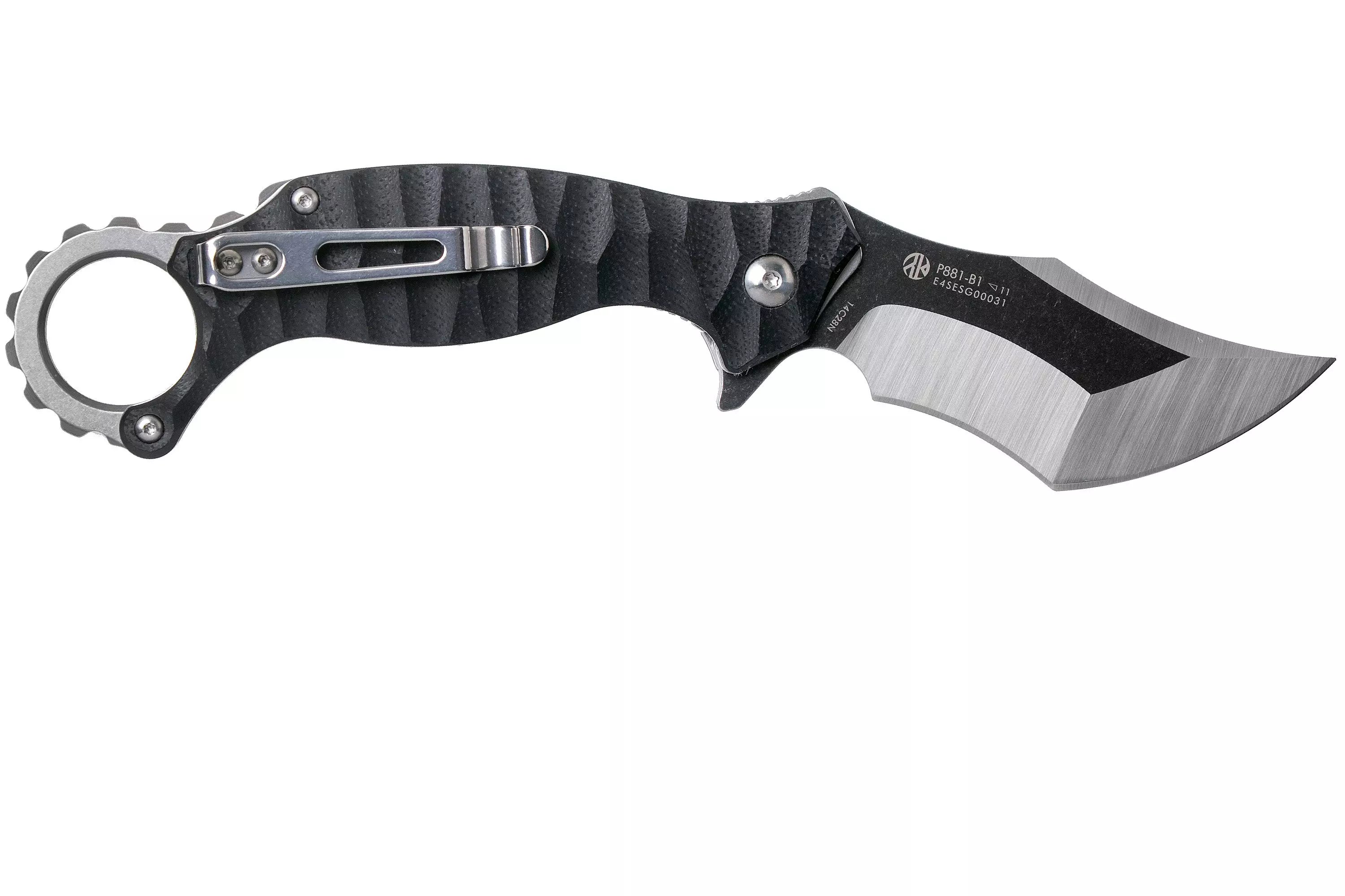 RUIKE KNIFE F181-B1 BLACK/SILVER