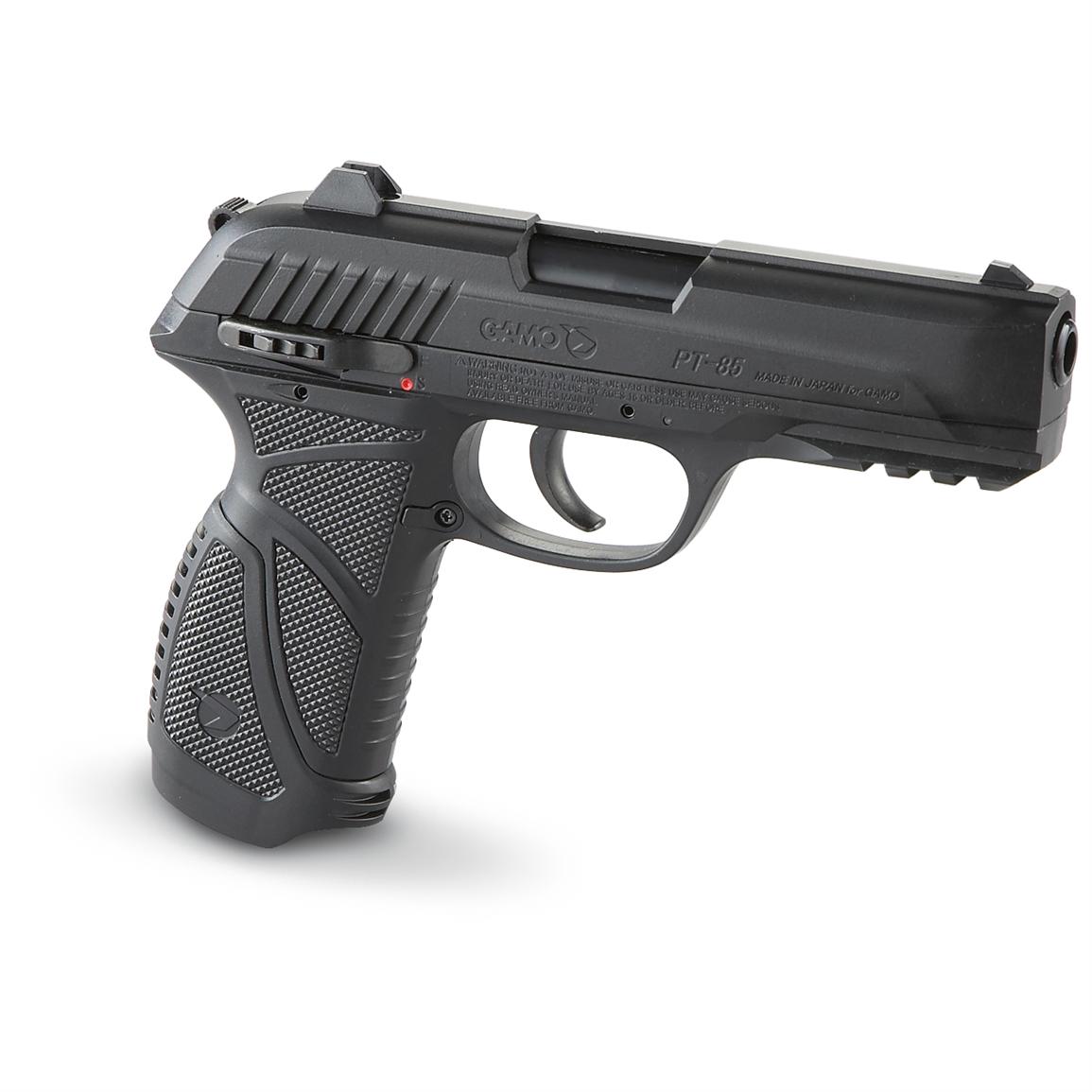 GAMO PT85 TACTICAL CO2 GAS PISTOL DUAL AMMO