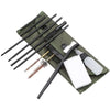 Load image into Gallery viewer, .22 CAL STEEL RAM RODS W/ BRUSHES &amp; POUCH - NeonSales