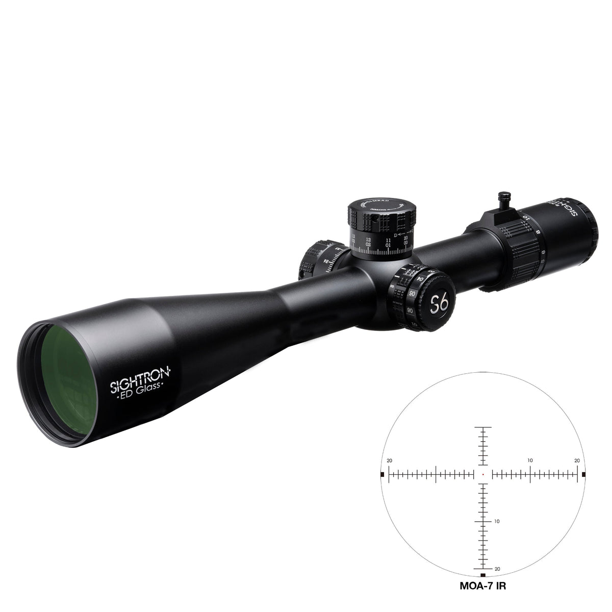 Sightron S6 5-30x56 ED Zero Stop IR MOA-7 Riflescope