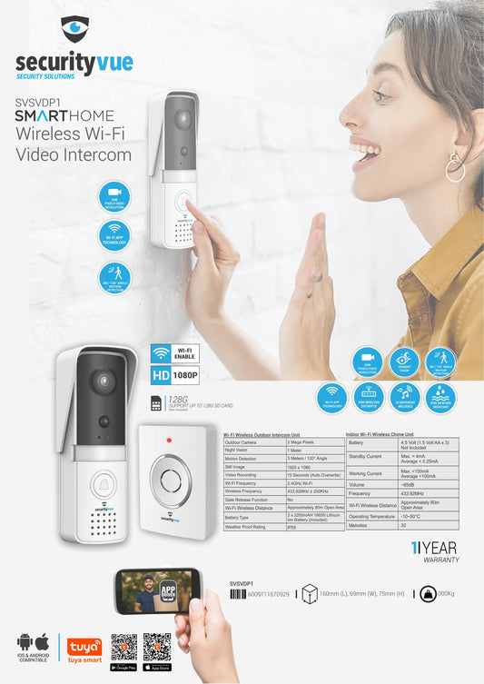 SMARTHOME WI1080 VIDEO INTERCOM-WIFI 1080P