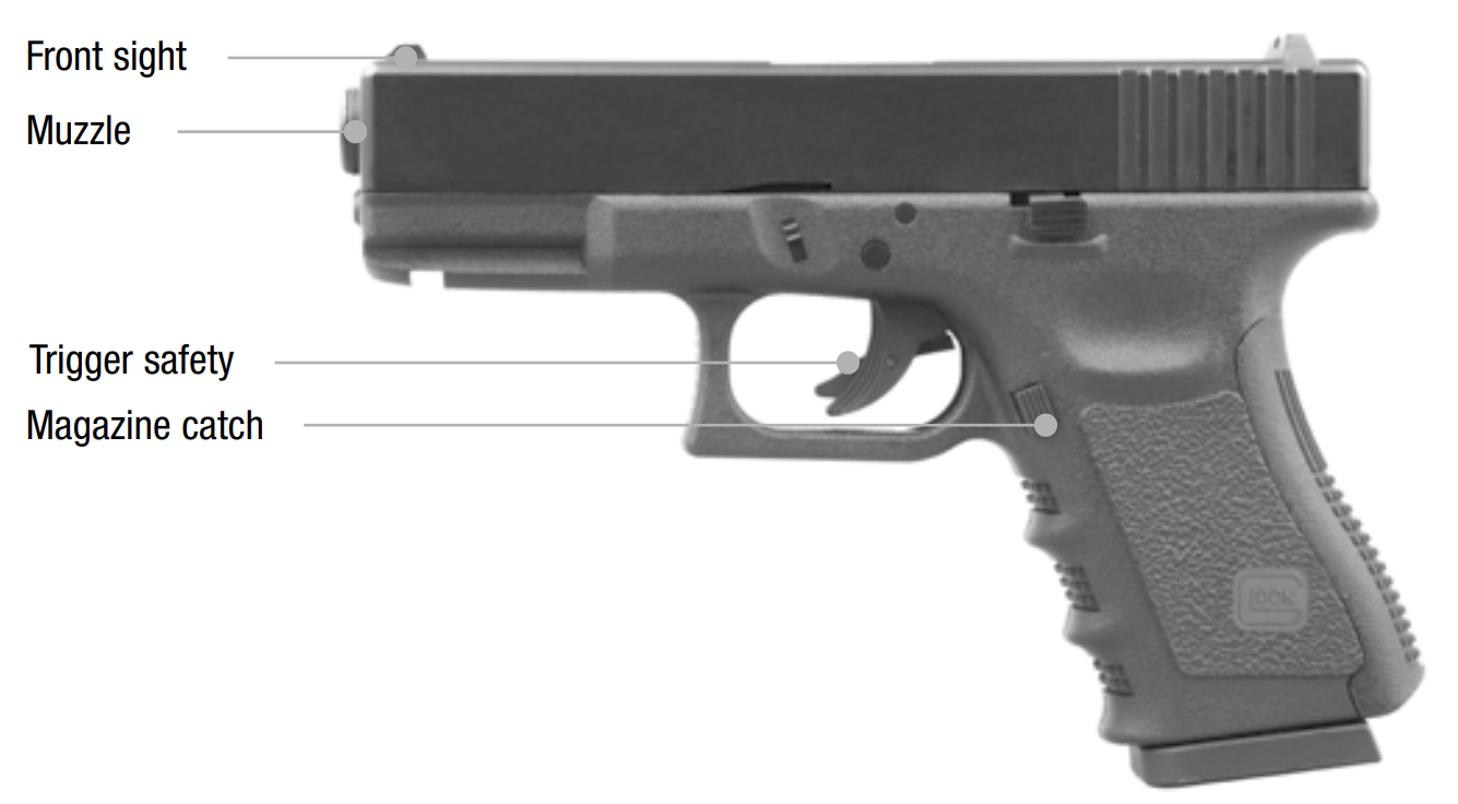 GLOCK 19 GEN 3 NNB AIRSOFT - CO2 OPERATED, 6MM