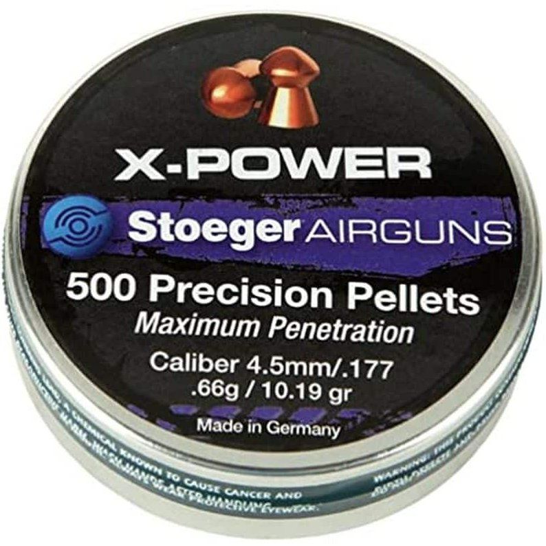 STOEGER X POWER 4.5MM PELLETS - 500'S