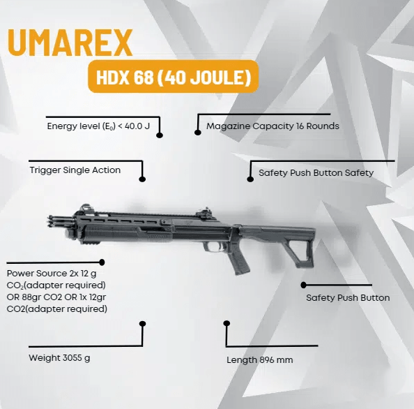UMAREX 2.4747 HDX .68 40J DEFENCE SHOTGUN